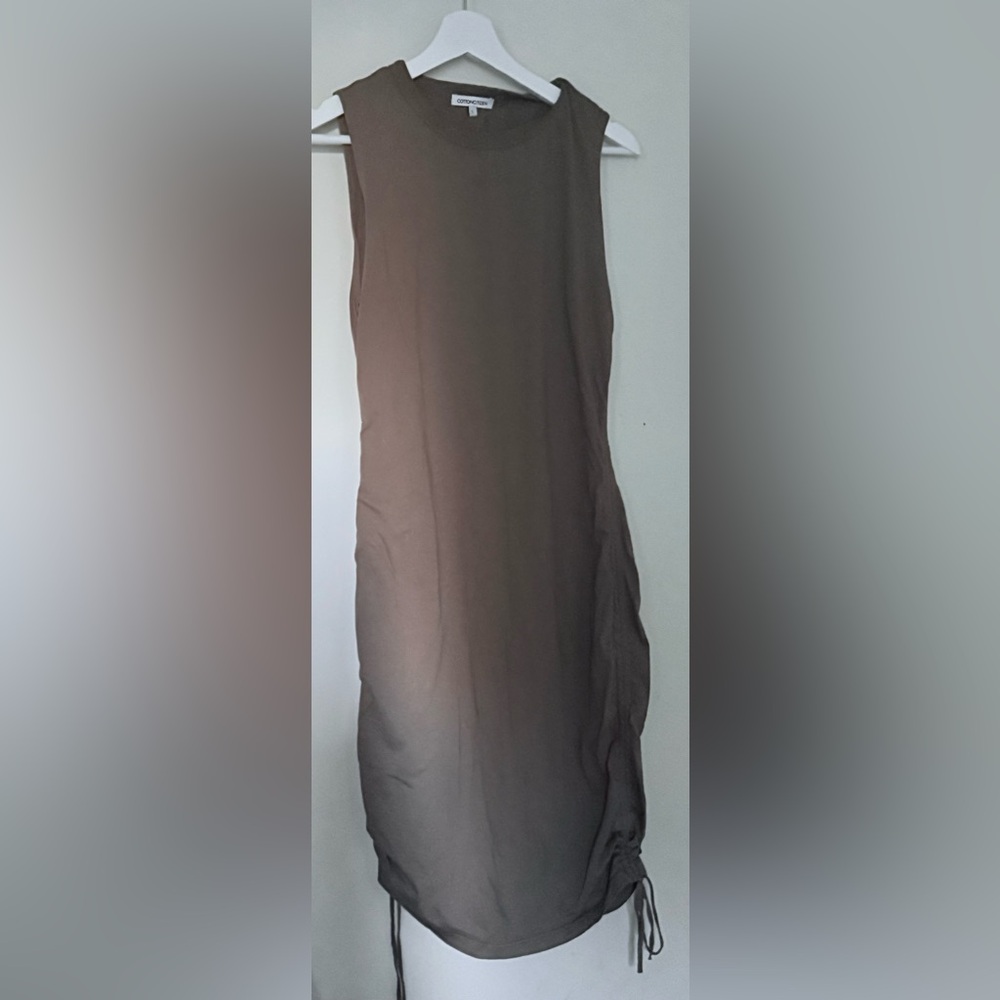 Cotton Citizen Charcoal Sleeveless Midi Dress